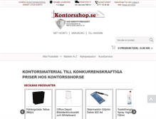 Tablet Screenshot of kontorsshop.se